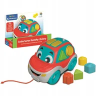 Sortery dla dzieci - CLEMENTONI BABY AUTKO SORTER SAMOCHÓD INTERAKTYWNY KSZTAŁTY I KOLORY 9m+ - miniaturka - grafika 1