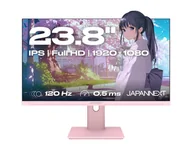 Monitory - JAPANNEXT JN-I238FHD120F-HSP-PK (23.8") FHD LCD Różowy - miniaturka - grafika 1