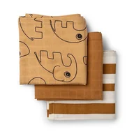 Pieluchy - Done By Deer Pieluszki Deer Friends musztardowe 3 szt. 3013094 - miniaturka - grafika 1