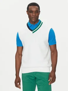 Hechter Paris Sweter 65013 151809 Biały Regular Fit - Swetry męskie - miniaturka - grafika 1
