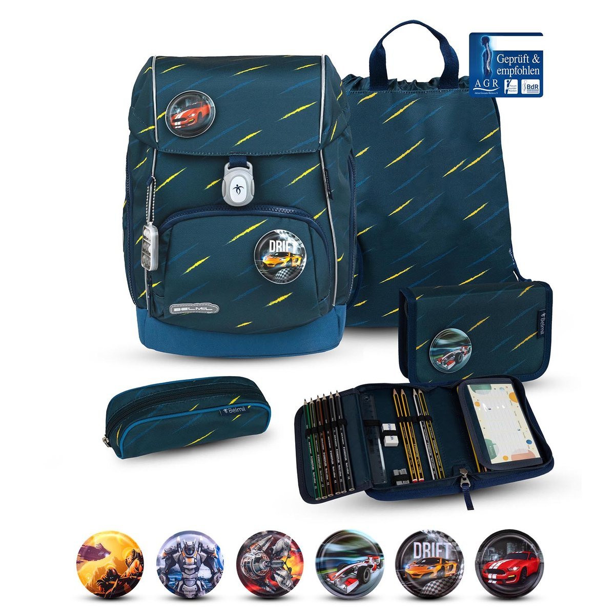 Zestaw szkolny Premium Comfy Plus Orion Blue, 5-częściowy