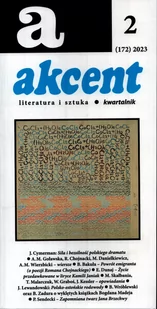 Akcent literatura i sztuka nr 4 Używana - Książki o kulturze i sztuce - miniaturka - grafika 1