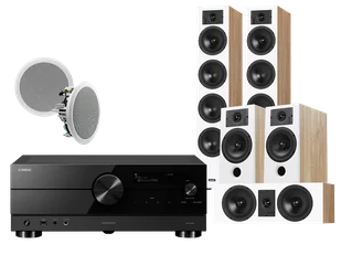 Kino domowe Yamaha RX-A2A (czarny) + Diva 6 + 3 + 7 (dąb) + RD 260 - Kino domowe - miniaturka - grafika 1
