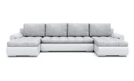 Narożniki - Narożnik do salonu, kanapa narożna, Tokio III, 300x155x75 cm, biel, szary - miniaturka - grafika 1