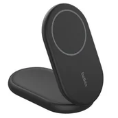 Ładowarki do telefonów - Ładowarka indukcyjna BELKIN BoostCharge WIB007HQBK Qi2 15W Czarny - miniaturka - grafika 1