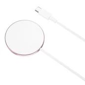 Ładowarki do telefonów - Ładowarka indukcyjna X0 CX011 Różowo-złoty - miniaturka - grafika 1
