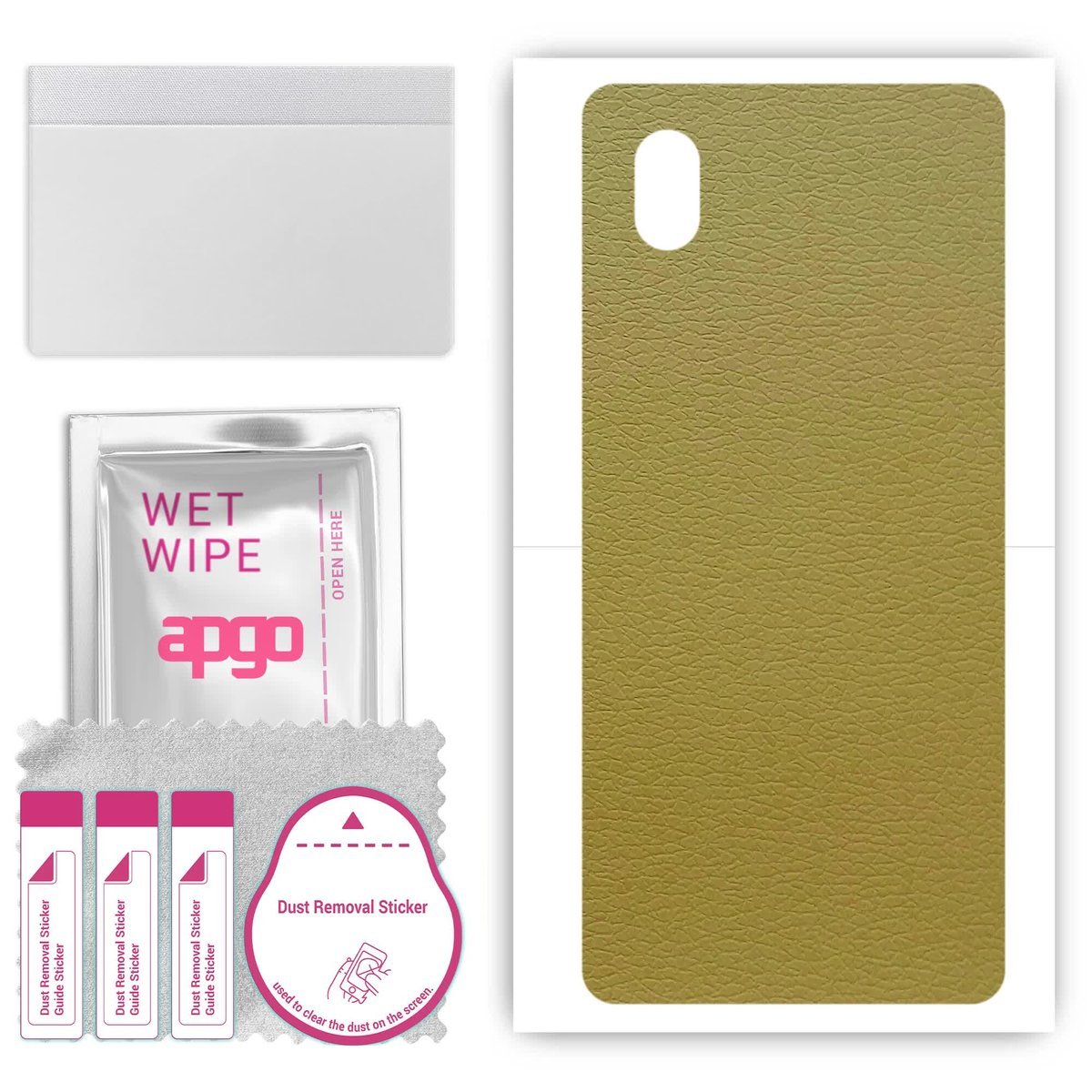 Folia naklejka skórka strukturalna na TYŁ do Samsung Galaxy M01 Core - Skóra Oliwkowa - apgo SKINS