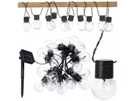 Lampy ogrodowe - Girlanda Świetlna Solarna Lampki 30 Led Żarówki - miniaturka - grafika 1
