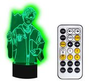 Wyposażenie pokoiku dziecięcego - Lampka nocna 3D LED HARRY POTTER kabel USB + PILOT - miniaturka - grafika 1