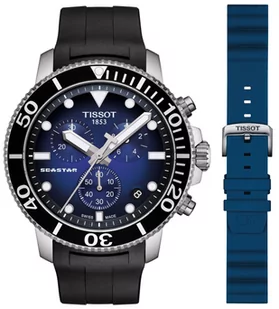 Zegarek Zegarek Tissot T120.417.17.041.00+T852.047.175 SEASTAR 1000 CHRONOGRAPH - Zegarki męskie - miniaturka - grafika 1