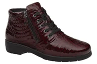 Botki damskie - Botki CAPRICE 9-25152-502 H Bordo Croco Bordowe onAIR INSOLE - miniaturka - grafika 1