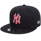 Czapki męskie - New Era Outline 9FIFTY New York Yankees Cap 60435143, Mężczyzna, Czapka z daszkiem, Czarny - miniaturka - grafika 1
