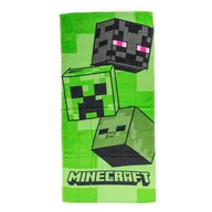 Okrycia kąpielowe dla dzieci - Ręcznik kąpielowy plażowy MINECRAFT 70x140 Bawełna - miniaturka - grafika 1