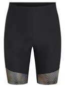 Spodnie damskie - Ziener Damskie spodnie rowerowe Nasira X-Gel/rower górski/rower wyścigowy - oddychające, szybkoschnące, wyściełane, żelowe, nadruk falisty/czarne, 34 - miniaturka - grafika 1