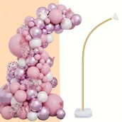 Inne - TEMU 1 szt. Zestaw łuków balonowych FlexiArch, 8,2 stopy wysokości, kształtowana kolumna z podstawą wypełnioną wodą, konstrukcja plastikowa, nie - miniaturka - grafika 1