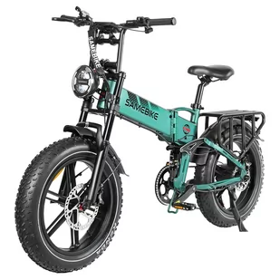 SAMEBIKE RS-A02 Electric Bike, Folding Off Road E-bike, 20*4 Inch Fat Tire, 48V 17Ah Battery, 1200W Motor - Rowery elektryczne - miniaturka - grafika 2