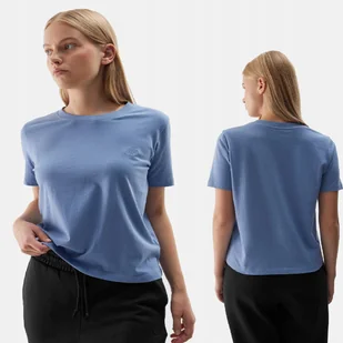 T-SHIRT DAMSKI 4F XS KOSZULKA GŁADKA BASIC TTSHF1650 AW24 - Koszulki i topy damskie - miniaturka - grafika 1