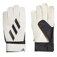Piłka nożna - Rękawice bramkarskie adidas Tiro Club Goalkeeper Gloves biało-czarne GI6382 - rozmiar rękawic - 11 - miniaturka - grafika 1