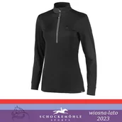Koszulki jeździeckie - Schockemohle Bluzka damska PAGE.SP SS 2023 - black - miniaturka - grafika 1