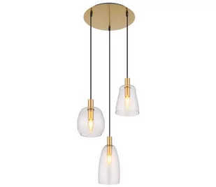 Globo 15789-3HM - Żyrandol na lince GARRI 3xE14/40W/230V mosiądz - Lampy sufitowe - miniaturka - grafika 1