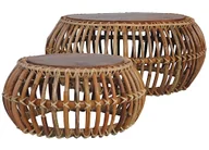 Ławy i stoliki kawowe - Dwa kawowe stoliki w stylu boho R2-D74 - miniaturka - grafika 1