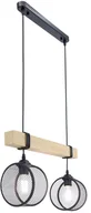 Lampy sufitowe - Dwupunktowy zwis z drewnianym elementem 1097/2P WD z serii VITO - miniaturka - grafika 1