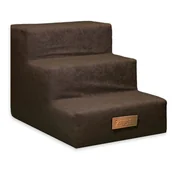 Pozostałe akcesoria dla psów - Schodki Schody Podest dla psa kota 3-stopnie BRĄZOWY - miniaturka - grafika 1