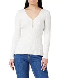 Morgan sweter z dekoltem w serek Maliko sweter damski, Offwhite, XS - Swetry damskie - miniaturka - grafika 1