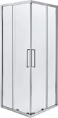Kabiny prysznicowe - Kabina prysznicowa kwadratowa Zilia 90 x 90 x 200 cm inox/transparentna - miniaturka - grafika 1