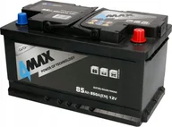 Ładowarki i akumulatory - Akumulator 4MAX 12V 85Ah/850A P+ biegun standardowy 315x175x175 B13 - stopka o wysokości 10,5 mm rozruchowy - miniaturka - grafika 1