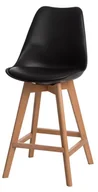 Taborety i hokery - D2.Design Hoker NORDEN WOOD LOW Czarny 11382 - miniaturka - grafika 1