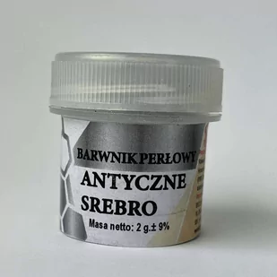 Barwnik perłowy ”Antyczne srebro” 2 g - Dodatki do ciast w proszku - miniaturka - grafika 1