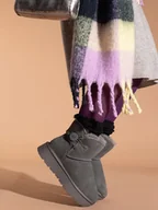 Botki damskie - Gooce Skórzane botki zimowe "Crestone" w kolorze szarym - miniaturka - grafika 1