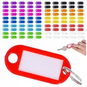 Breloki - 100x Identyfikator zawieszki do kluczy breloczek breloki mix kolorowe - miniaturka - grafika 1