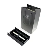 Zestawy piśmiennicze - Zestaw pióro wieczne Parker IM Pearl Premium w pudełku z torebką prezentową - miniaturka - grafika 1