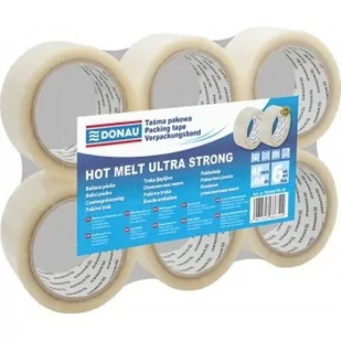 Donau Tasma pakowa Hot Melt 48mmx66m 6 sztuk transparentna PBS Connect Polska OD 24,99zł - Przybory szkolne - miniaturka - grafika 2