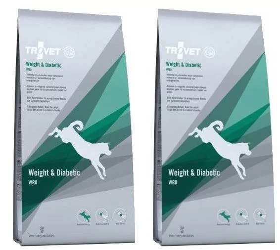 TROVET Trovet WRD Weight & Diabetic dla psa 2x12,5kg