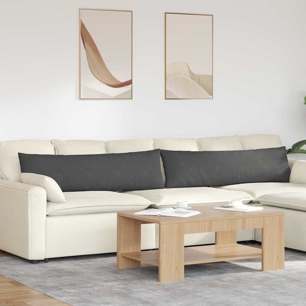 vidaXL Poduszki na sofę 2 pcs Ciemnoszary 145 x 40 cm 42013861