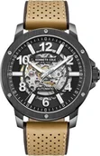 Zegarki męskie - Zegarek męski KENNETH COLE KCWGE0013105 brązowy sportowy skeleton - miniaturka - grafika 1