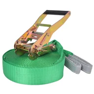Pozostały sprzęt i akcesoria do ćwiczeń - vidaXL Taśma do slackliningu, 15 m x 50 mm, 150 kg, zielona vidaXL - miniaturka - grafika 1