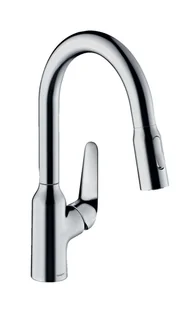 Hansgrohe Focus M42 - Bateria zlewozmywakowa M429-H180 ECO, z wyciąganą wylewką, chrom 71862000 - Baterie kuchenne - miniaturka - grafika 1