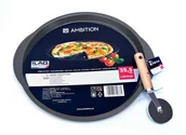 Formy do ciast - Zestaw Do Pizzy Forma Blacha +Nóż Radełko Ambition - miniaturka - grafika 1
