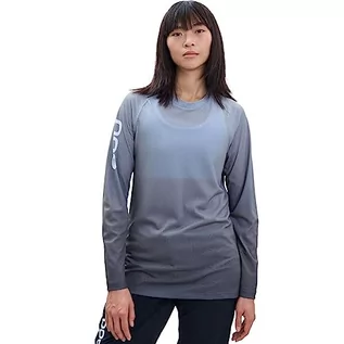Koszulki i topy damskie - POC Damska koszulka sportowa W's Essential MTB Lite LS, Gradient Sylvanite Grey, M - grafika 1