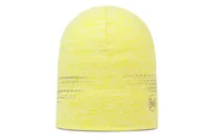 Czapki i chusty sportowe męskie - BUFF Czapka do biegania DRYFLX Beanie solid lime - miniaturka - grafika 1