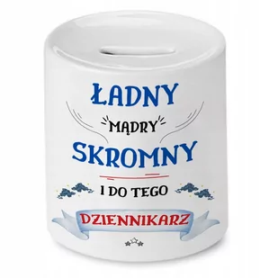 Skarbonka Dla Dziennikarza na Urodziny Prezent z Nadrukiem ze Zdjęciem - Skarbonki - miniaturka - grafika 1