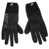Rękawiczki sportowe damskie - Rękawiczki Męskie Asics Running Gloves 3013A033 Czarny - miniaturka - grafika 1