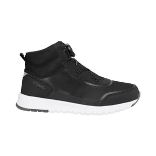 Viking Unisex dziecięce buty do chodzenia Aerial Mid Wp Boa, Czarny szary, 38 EU - Buty dla chłopców - miniaturka - grafika 1