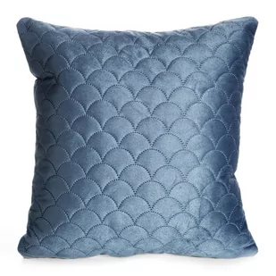 Poszewka Dekoracyjna, 40X40, Niebieska Pikowana W Geometryczny Wzór, Jri-11 - Poszewki na poduszki - miniaturka - grafika 1