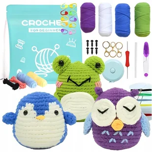 DUŻY ZESTAW DO SZYDEŁKOWANIA DIY ZWIERZĄTKA NAUKA ZABAWA DLA DZIECI SZABLON - Pasmanteria DUŻY ZESTAW DO SZYDEŁKOWANIA DIY ZWIERZĄTKA NAUKA ZABAWA DLA DZIECI SZABLON - Pasmanteria - miniaturka - grafika 1