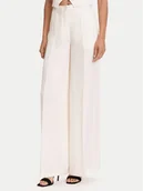 Spodnie damskie - Guess Spodnie materiałowe W5YB02 WH5N2 Écru Regular Fit - miniaturka - grafika 1